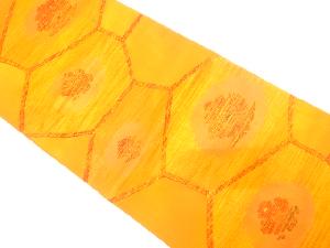 石畳に花模様織出し袋帯